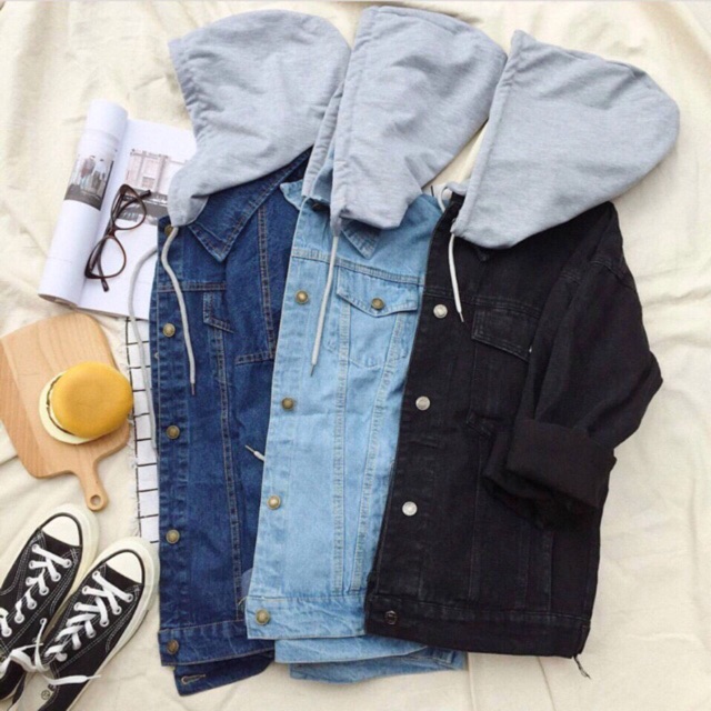 Denim jacket mũ