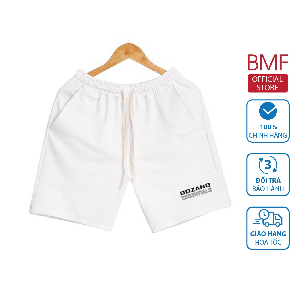 Quần nỉ nam GOZANO ESSENTIALS Short nỉ Unisex trơn thời trang cao cấp
