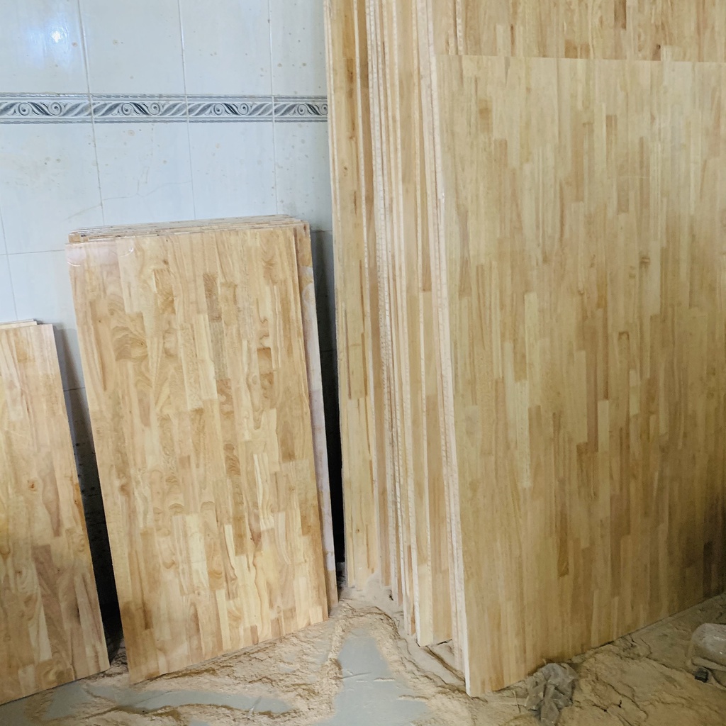 MẶT BÀN GỖ 50X80X1,8Cm  Mặt bàn gỗ cao su đầy đủ kích thước đã sơn,phủ bóng và bo góc-Mua về là dùng ngay
