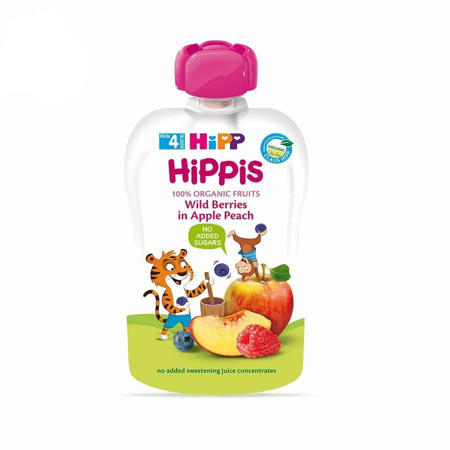 (mẫu mới)TRÁI CÂY NGHIỀN HỮU CƠ HIPPIS ORGANIC CHO BÉ TỪ 4 THÁNG
