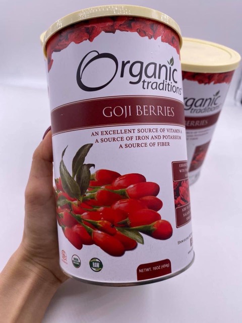 Câu kỷ tử khô Goji Berries 454g - sử dụng ăn trực tiếp như 1 loại snack/ trái cây khô/ nấu ăn trong các món hầm/ tiềm