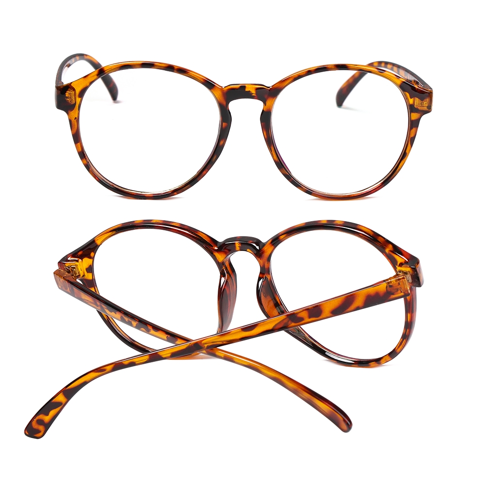 [Hàng mới về] Mắt kính gọng tròn bằng nhựa siêu nhẹ bảo vệ mắt chăm sóc tiện dụng