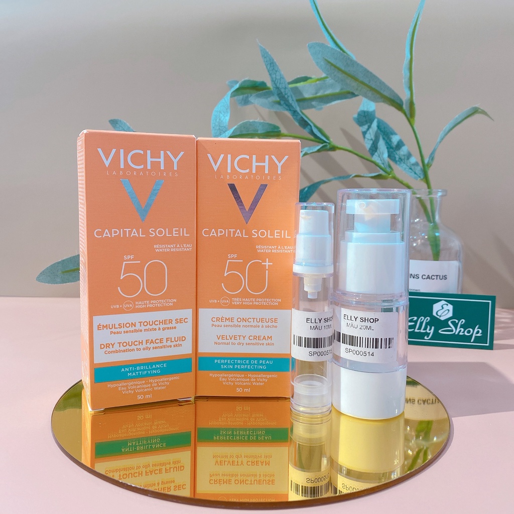 Kem Chống Nắng Vichy Capital Soleil Velvety (Da Khô) /Emulsion (Da Dầu)