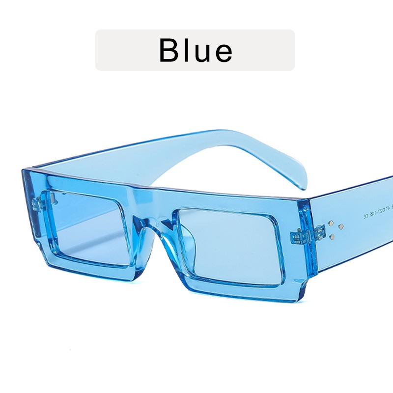 Kính Mát Gọng Chữ Nhật Nhỏ Màu Sắc Ngọt Ngào Phong Cách Phương Tây Thời Trang