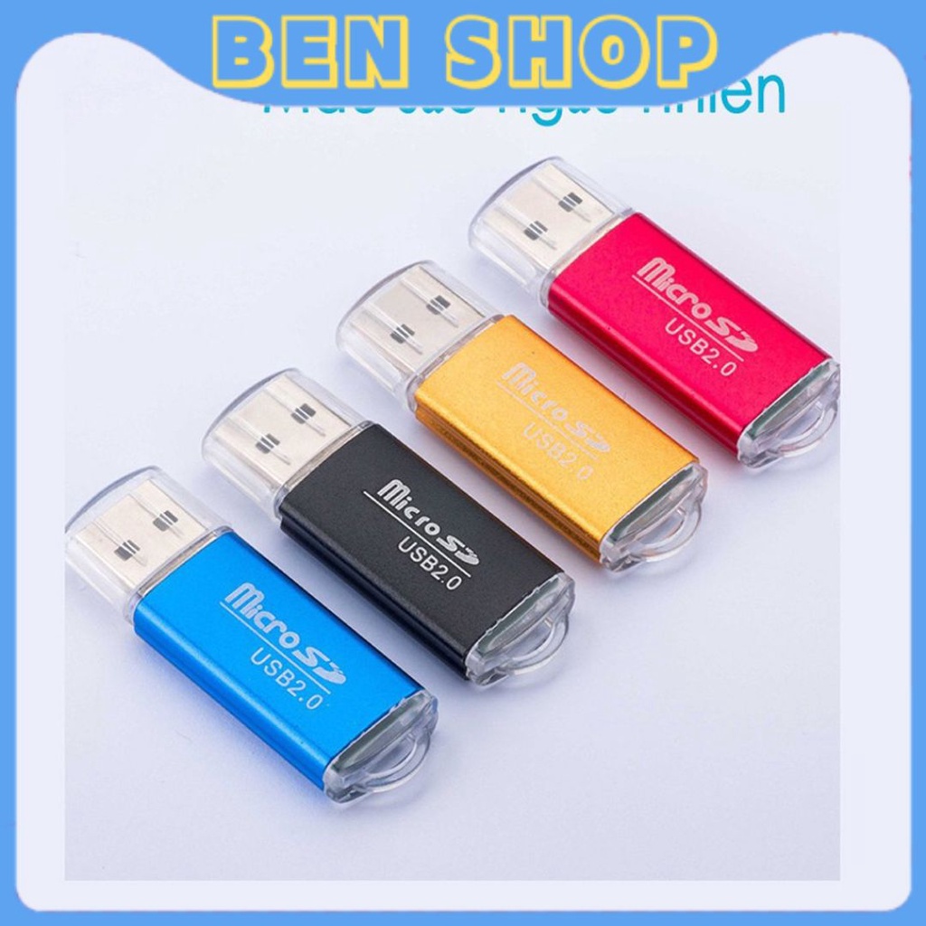 Đầu Lọc Thẻ Nhớ - Đầu Đọc Thẻ Nhớ MicroSD Loại Vỏ Nhôm Chất Lượng Cao-PK BEN