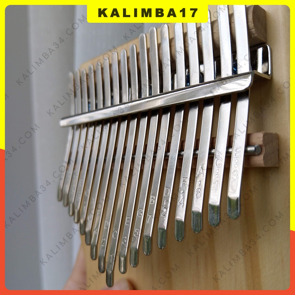 Đàn kalimba 17 phím cơ bản KL34, Kalimba rẻ 21 phím gỗ tấm nguyên khối, Piano ngón tay cái, đồ chơi cho bé hấp dẫn