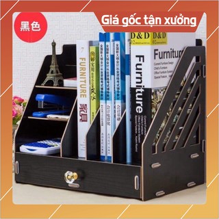 Kệ sách mini để bàn bằng gỗ đa năng