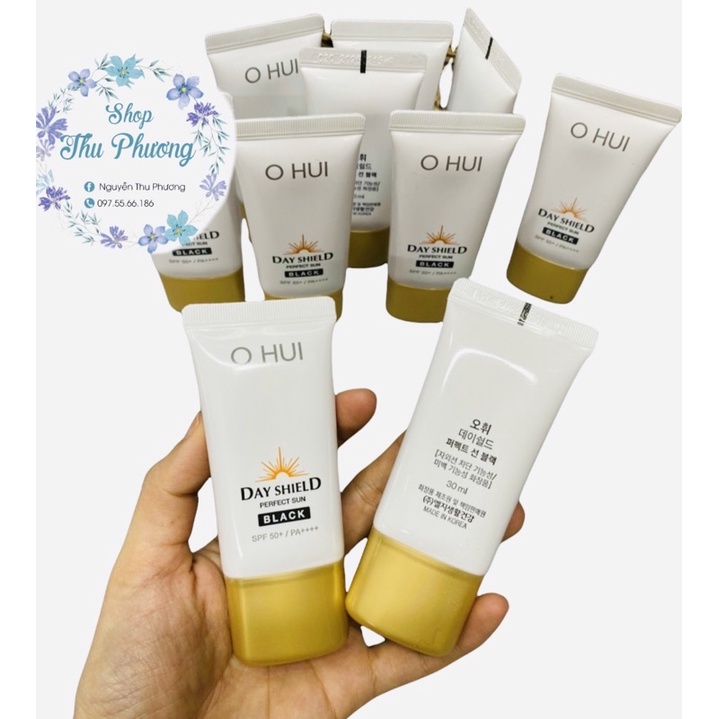 tuýp kem chống nắng OHUI Day Shield Perfect Sun Black 50ml date 2025( tách set)