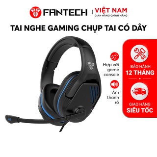 Tai Nghe Gaming Chụp Tai FANTECH MH85 Chuyên Game Console Jack 3.5mm Kèm Jack Nguồn LED USB 2.0 Mic Chống Ồn- Chính Hãng