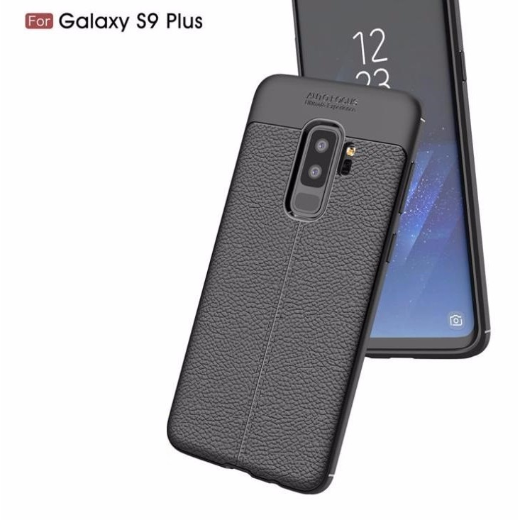 Ốp Lưng Auto Focus Vân Da Cho Samsung S9 Plus