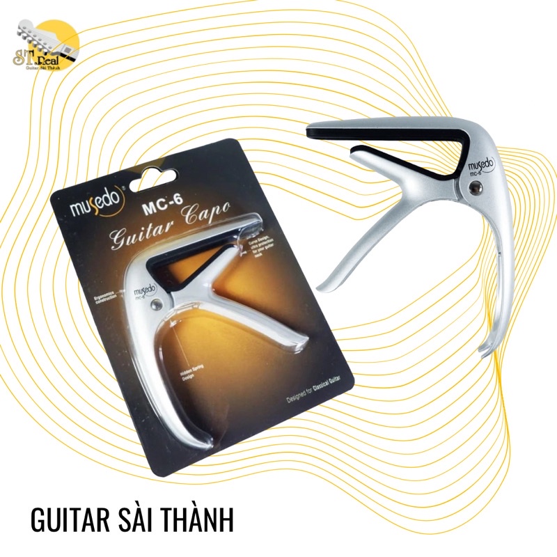 Kẹp Capo Tăng Tông ST.Real Guitar Sài Thành mã MC5 cho đàn acoustic và classic