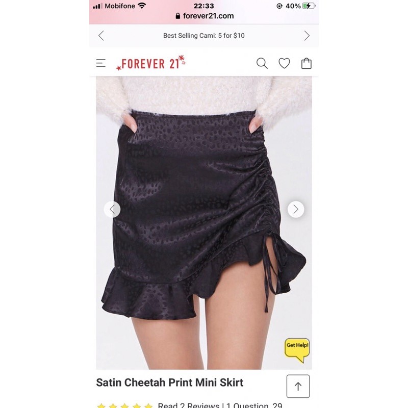 Chân váy rút dây f21