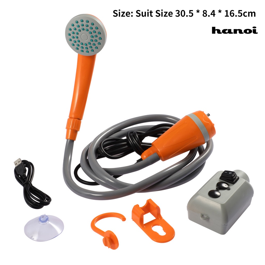 Vòi Hoa Sen Điện Tử Sạc Cổng USB Dùng Đi Cắm Trại Tiện Dụng