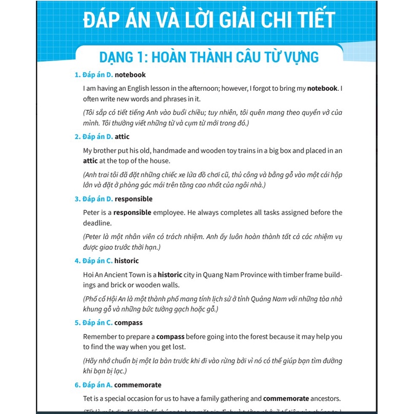 Sách Bài tập hoàn thành câu tiếng Anh (ôn thi vào lớp 10 và 10 chuyên)