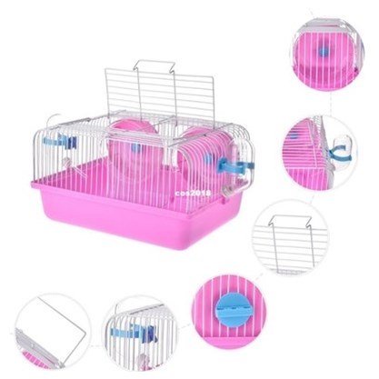 Lồng Hamster ngăn đôi  Full Phụ Kiện cho Hamster, sóc