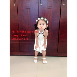 Đầm kết hạt bé gái