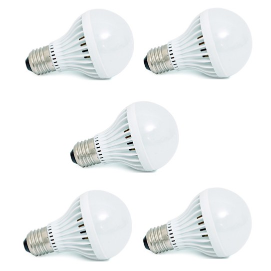 combo 5 bóng led búp 9w sáng trắng