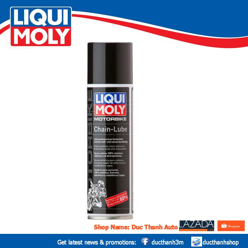 Chai xịt sên cao cấp Liqui Moly Motorbike Chain-Lube 1508 250ml ducthanhauto