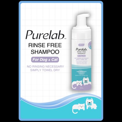 [150ml] sữa tắm khô cho chó mèo Cature Rinse Free Shampoo