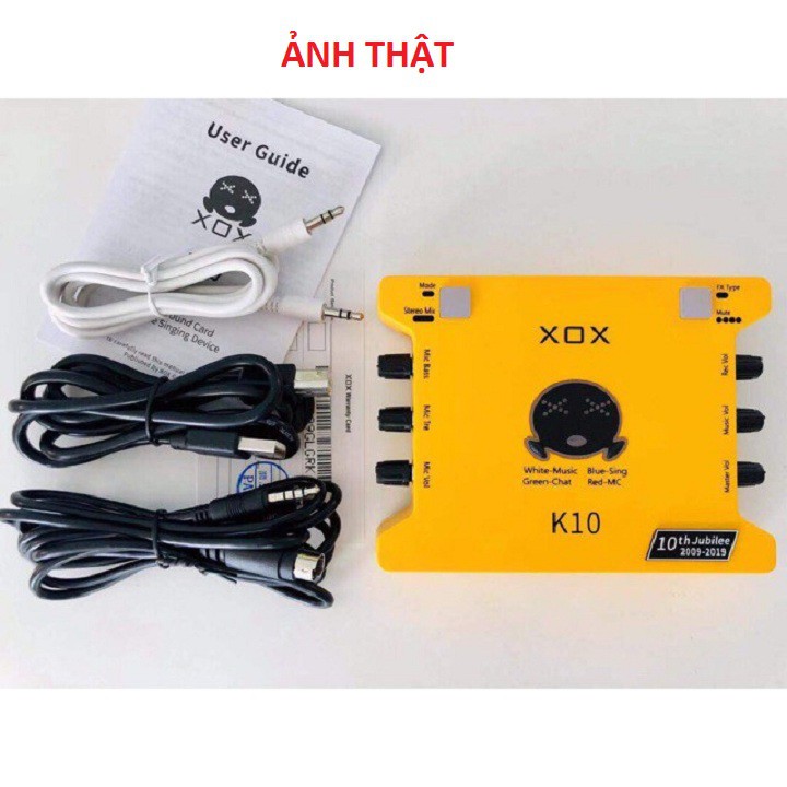 SOUNDCARD XOX K10, K10 Phiên Bản Giới Hạn Kỷ Niệm 10 Năm 2009 - 2019 Phiên Bản Quốc Tế ( Ảnh Thật )