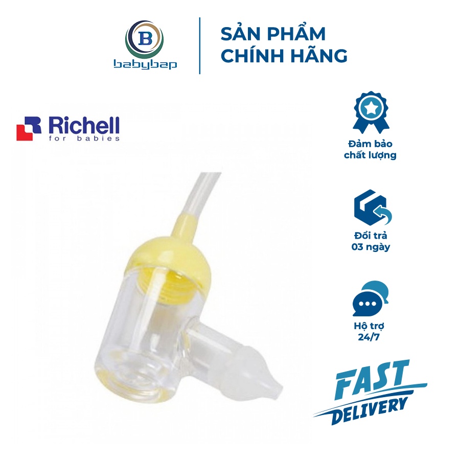 Dụng Cụ Hút Mũi Richell Các Bộ Phận Có Thể Tháo Rời Để Dễ Vệ Sinh