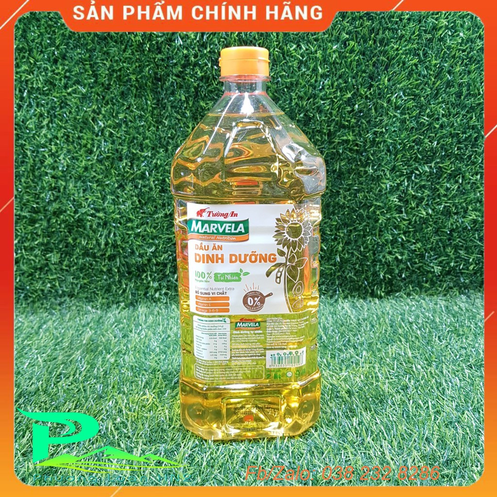 Dầu ăn dinh dưỡng Marvela - Dầu ăn Tường An hướng dương - Can 2L