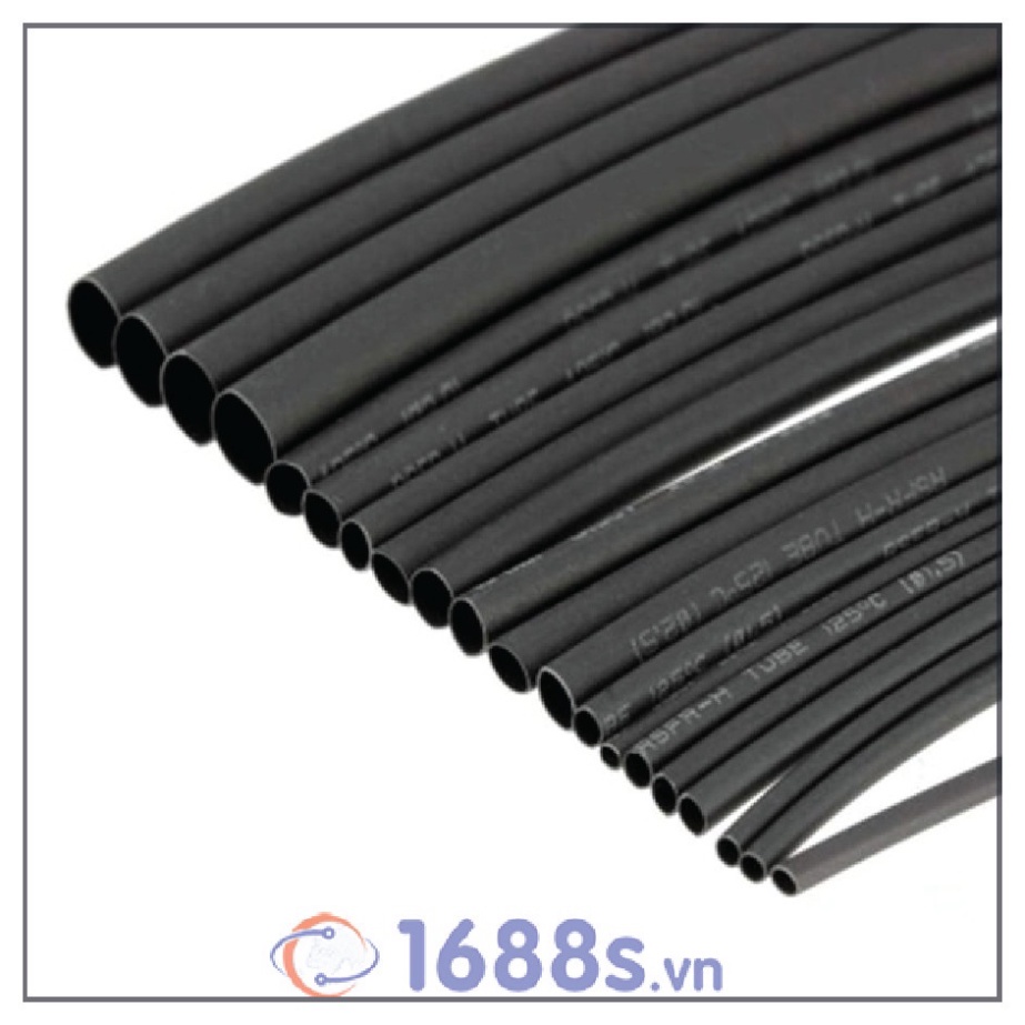 Ống co nhiệt ( Ống gen ) cách điện từ 1-10mm màu Đen - 1688s.vn