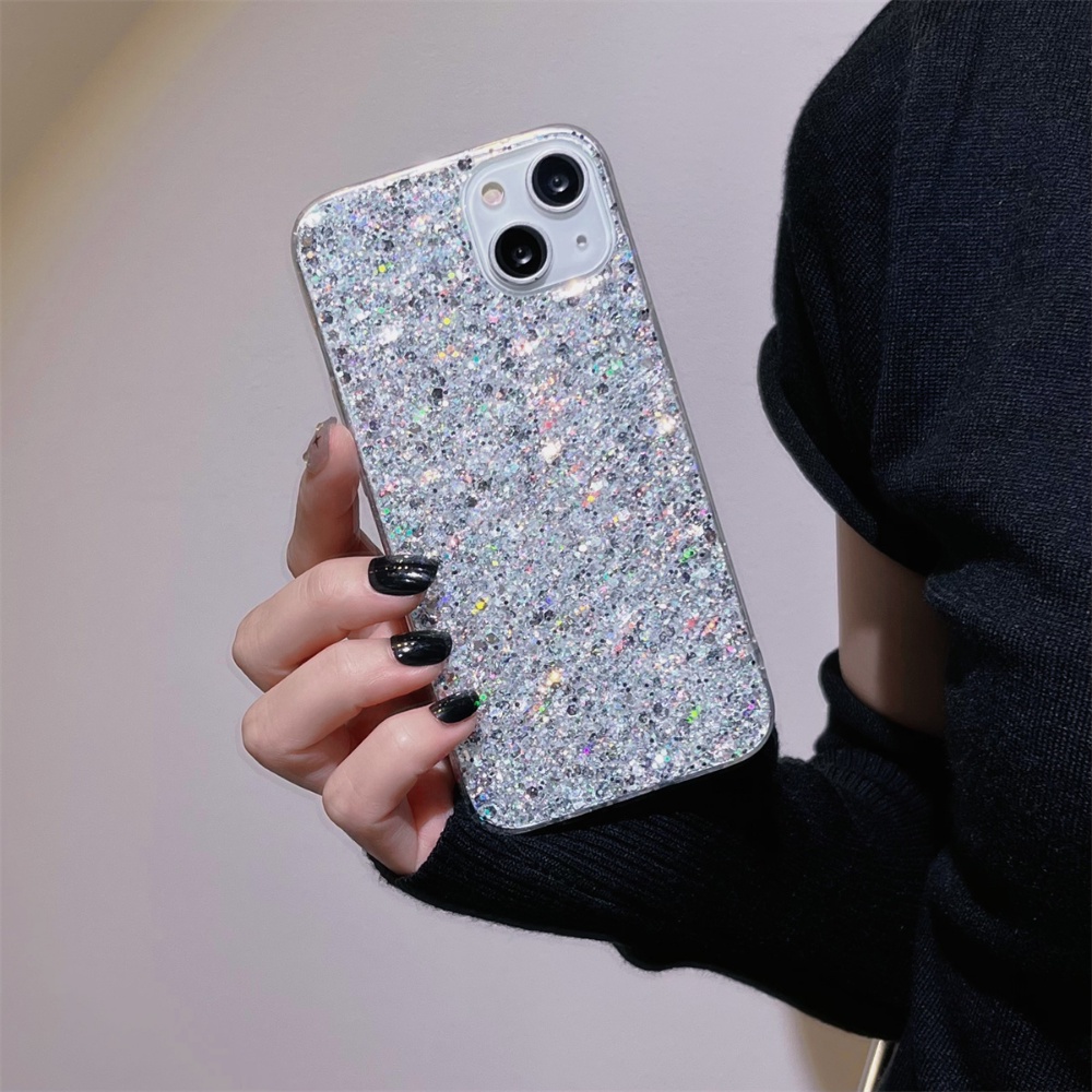 Ốp Điện Thoại TPU Chống Sốc Lấp Lánh Cho IPhone 14 13 12 11 Pro Max 7 / 8Plus XR X / XS
