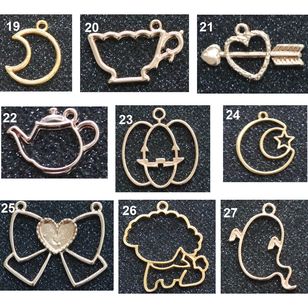 Khung kim loại làm móc khóa đổ resin