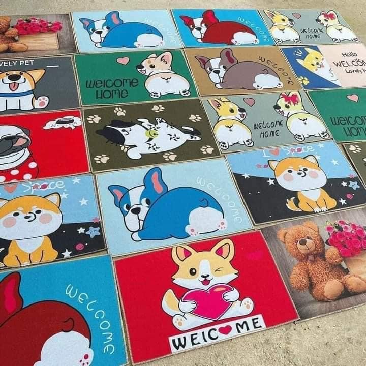 THẢM CHÂN 3D HÌNH THÚ nhiều mẫu(Kích thước: 60*40cm) - Labi