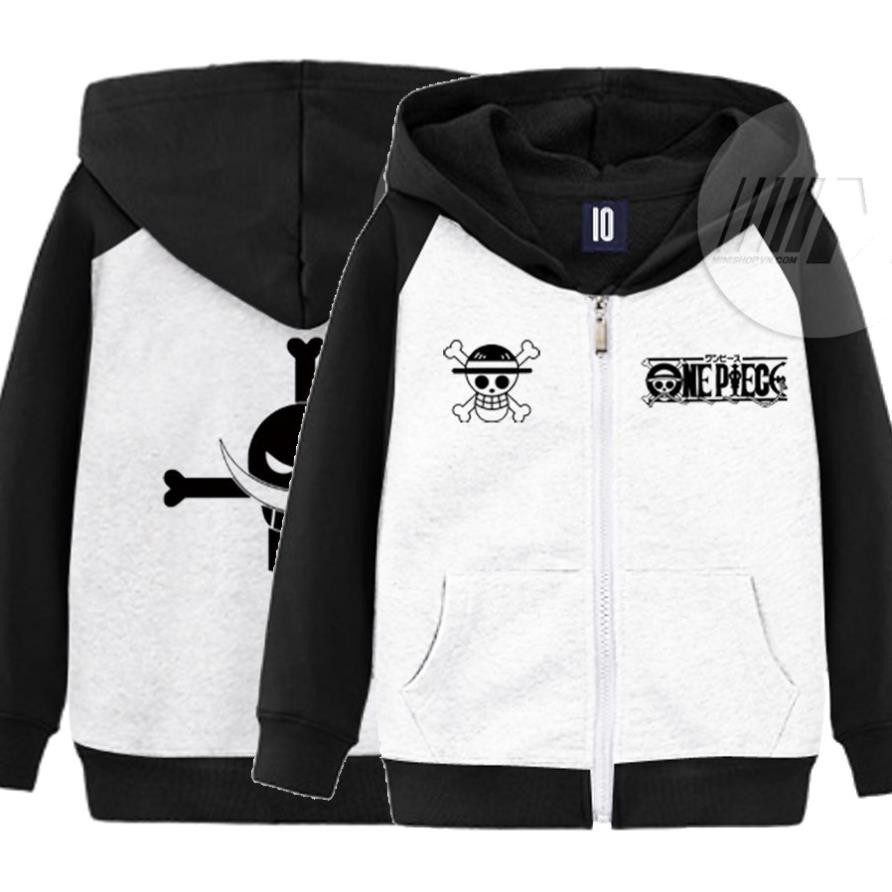 RẺ VÔ ĐỊCH- Áo Khoác Chống Nắng Cho Bé Trai One Piece Đảo Hải Tặc