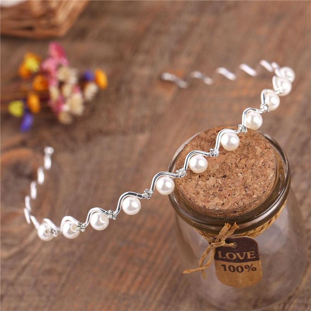 Băng Đô Đính Ngọc Trai Nhân Tạo Thời Trang Cho Nữ