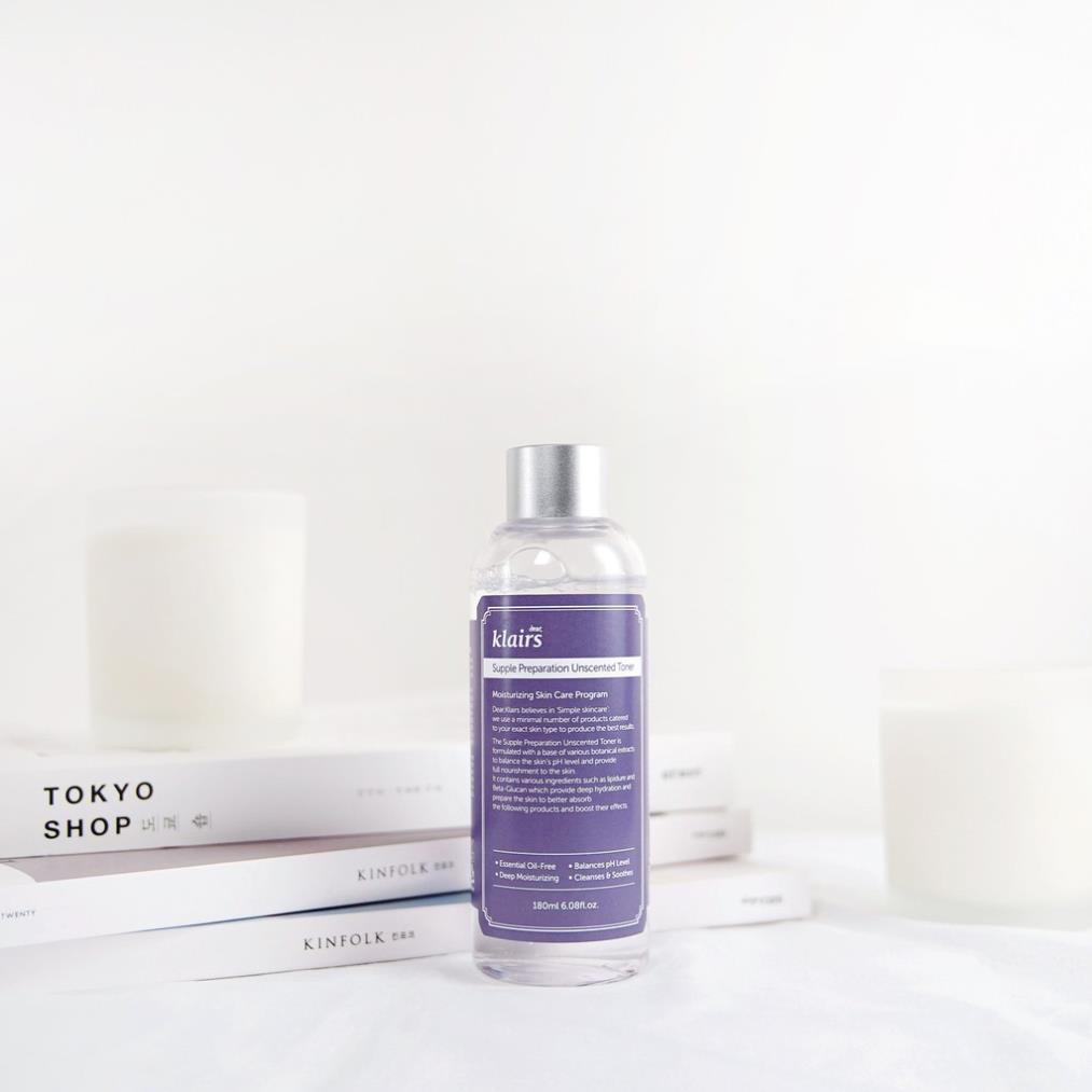 Toner Klairs Supple Preparation Unscented - Nước Hoa Hồng Klairs Không Mùi Dưỡng Ẩm - 180ml | BigBuy360 - bigbuy360.vn