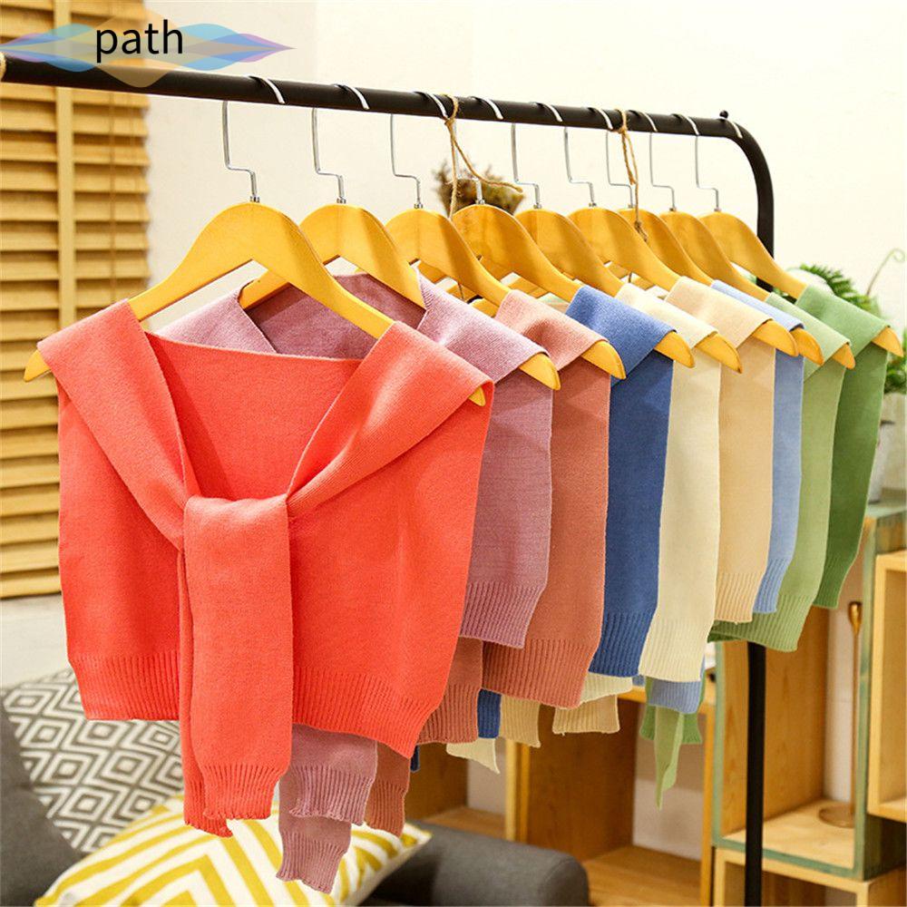 Cổ áo dệt kim có mũ trùm đầu mềm mại giữ ấm chống gió thời trang thu đông cho nữ