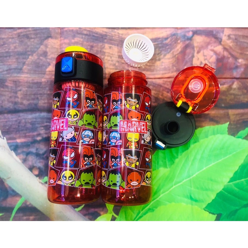 Bình nước Marvel,Mickey 400ml cho bé