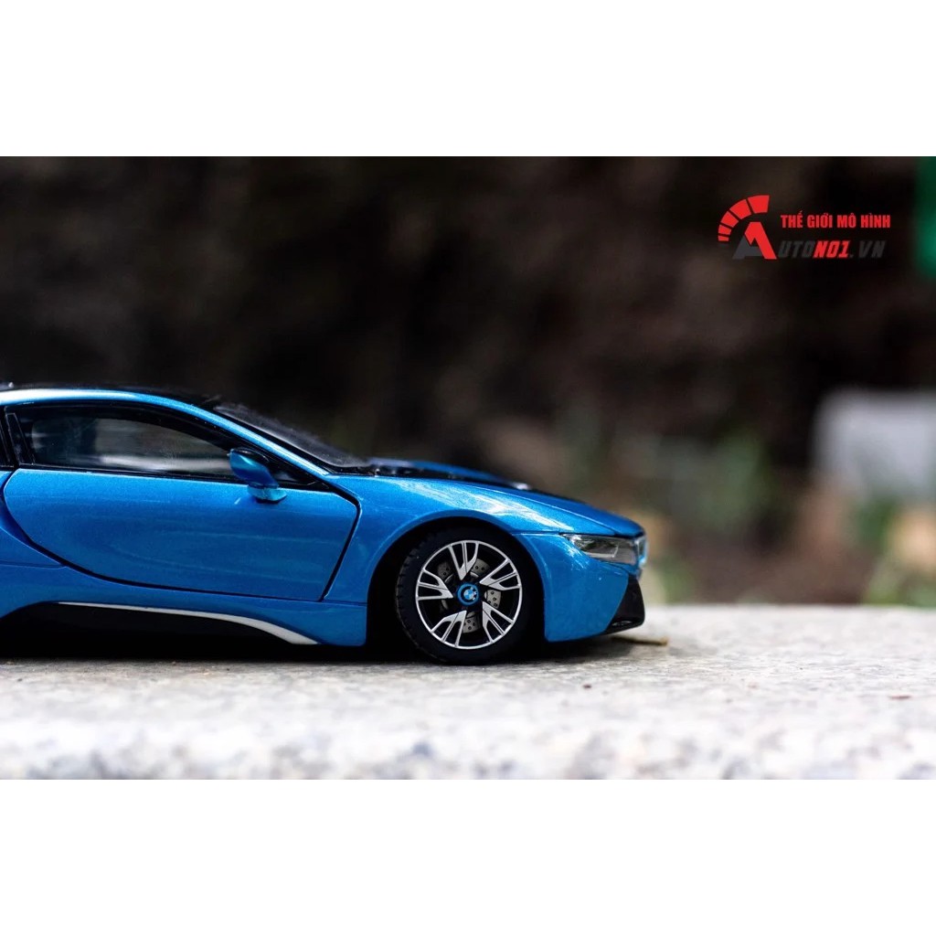 MÔ HÌNH XE BMW I8 BLUE 1:24 RASTAR 4147