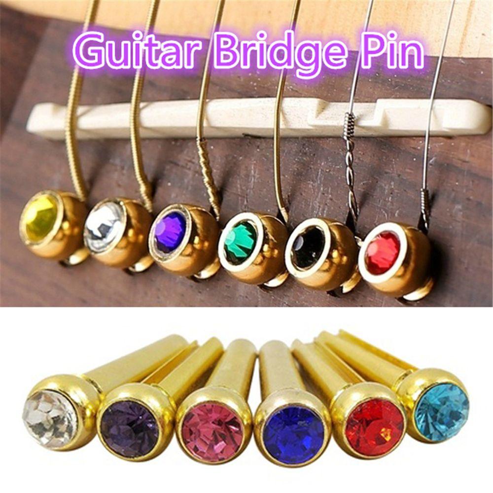 Ghim Dây Đàn Guitar Bằng Đồng Thau Nhiều Màu Sắc