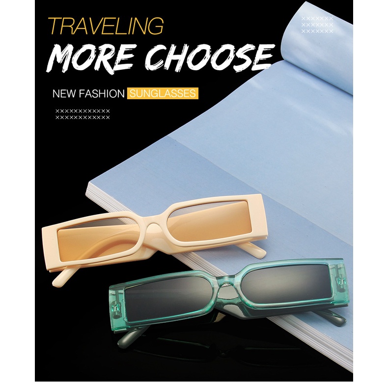 Kính mát gọng đen phong cách hiphop cổ điển thời trang cho nam nữ