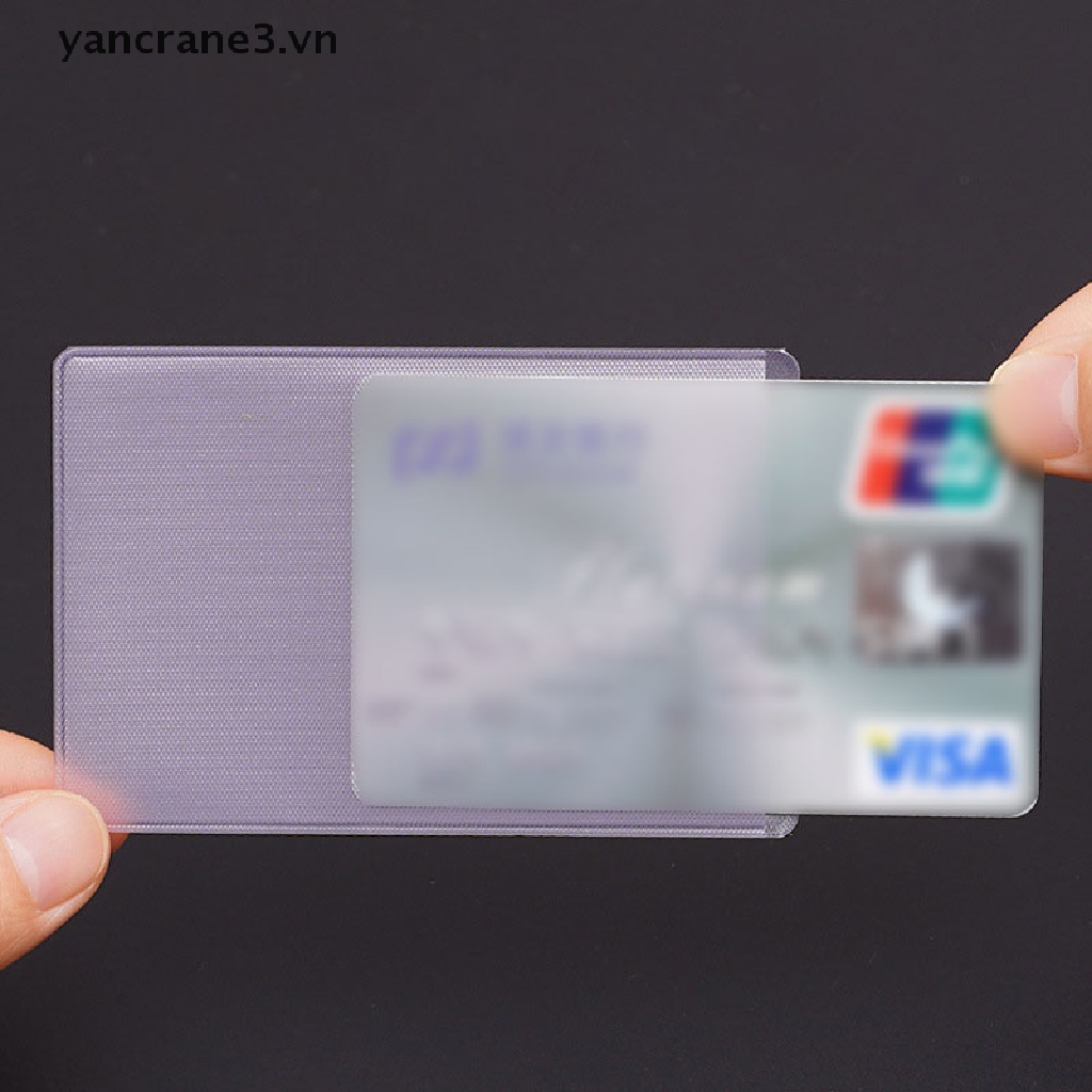 Set 10 túI đựng thẻ tín dụng bằng pvc trong suốt chống nước