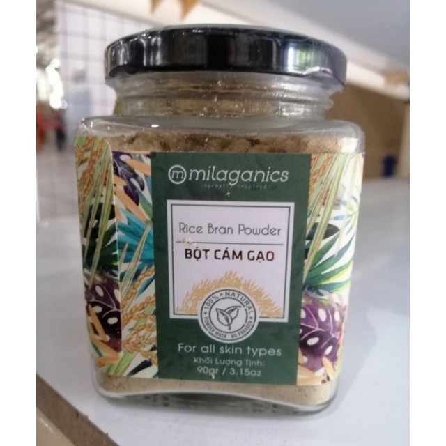 Bột Cám Gạo Milaganics Hũ 90g