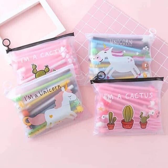 Set 20 bút bi cute kèm túi . combo 20 set bút bi nước ngộ nghĩnh/ Set 20 chiếc Bút bi nước AIHAO