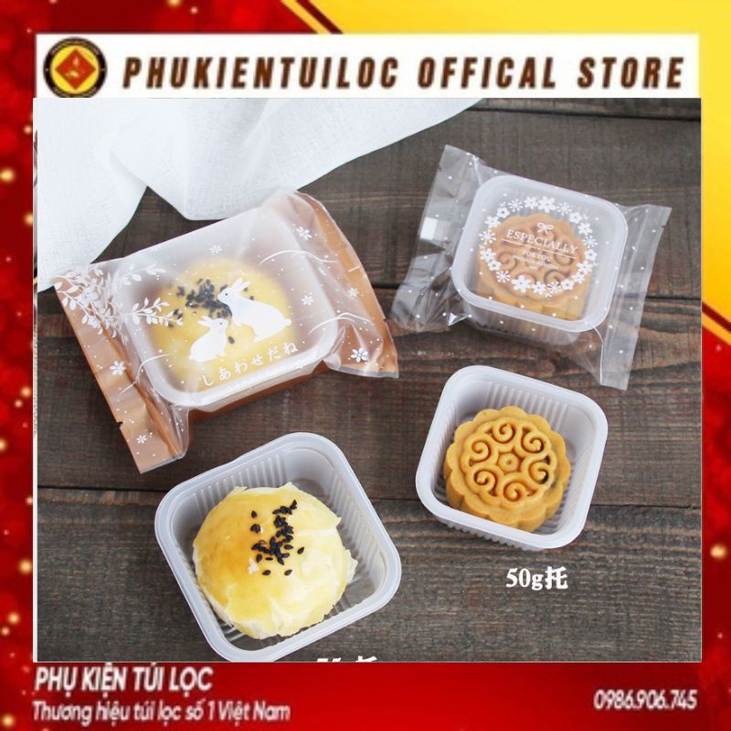 Combo 100 khay đựng bánh trung thu, bánh cookie nhiều kích thước- Phukientuiloc.com