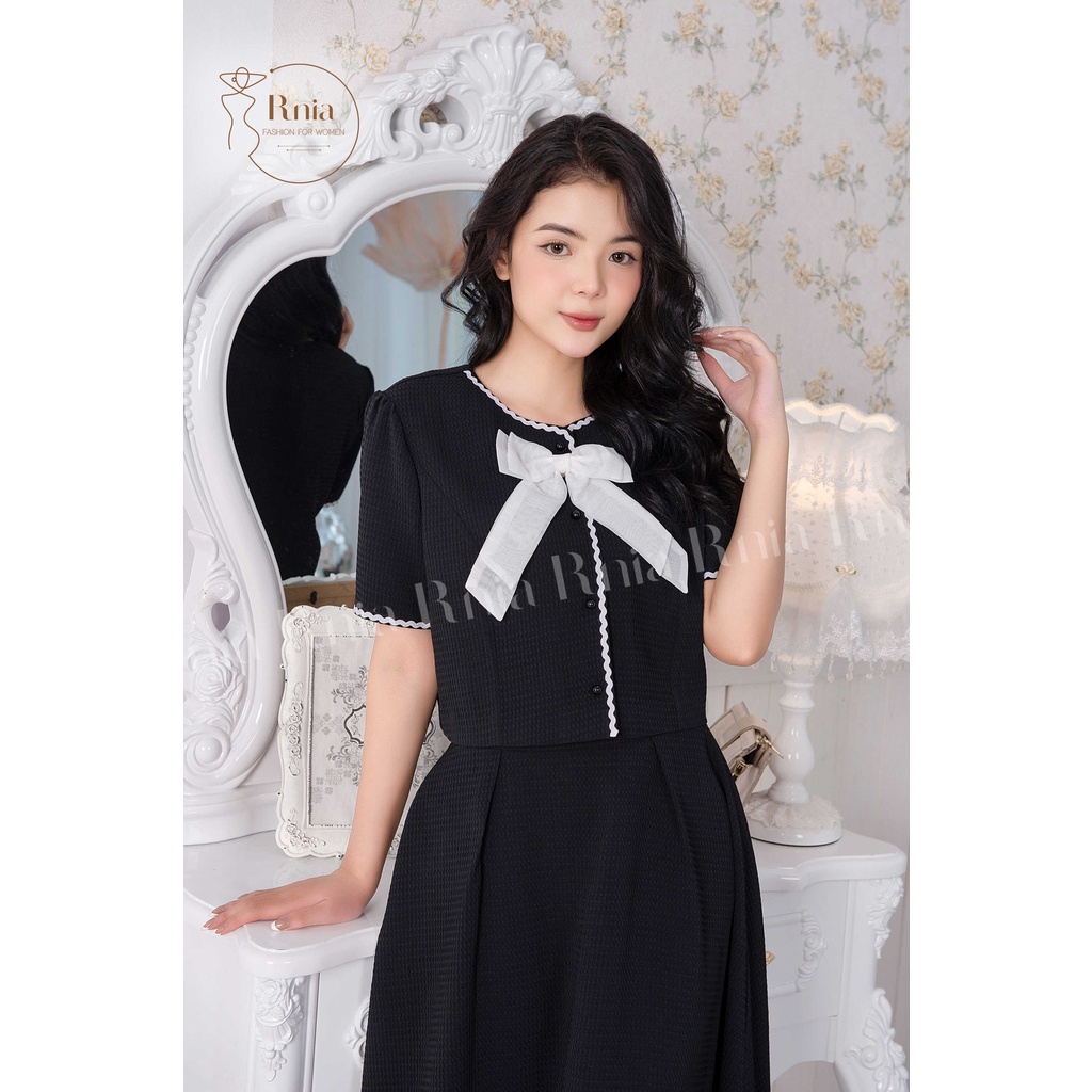 Sét Bộ Áo Croptop Chân Váy Xòe Dây Zigzag RNIA BO2286