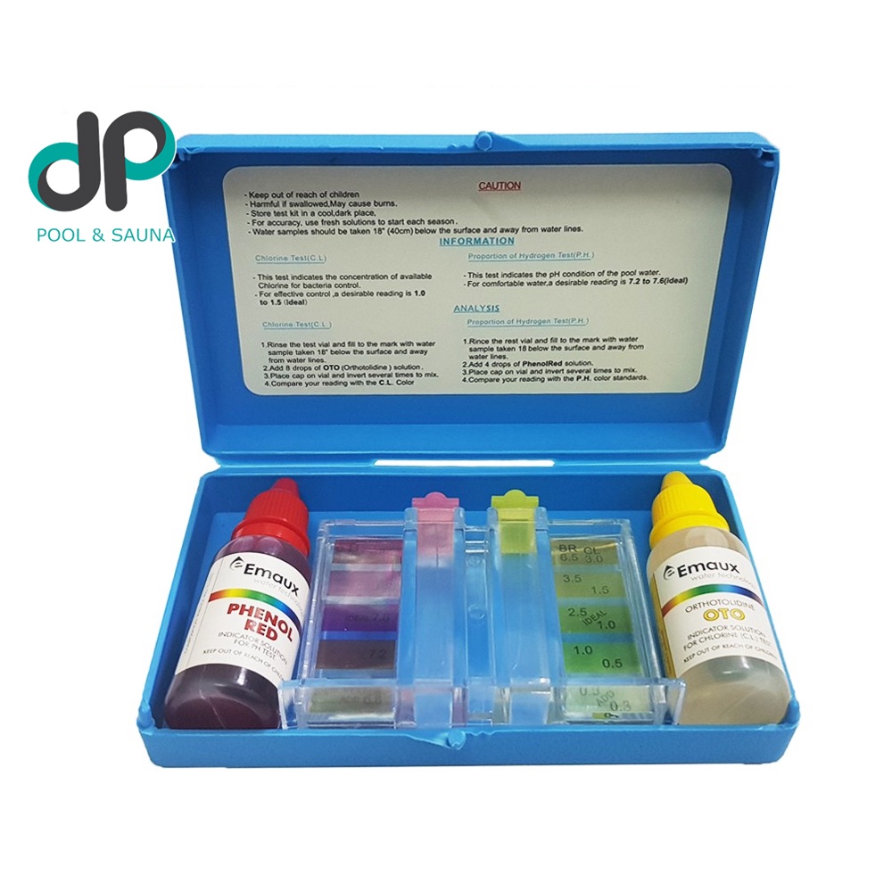 BỘ TEST PH và CLO NƯỚC HỒ BƠI EMAUX