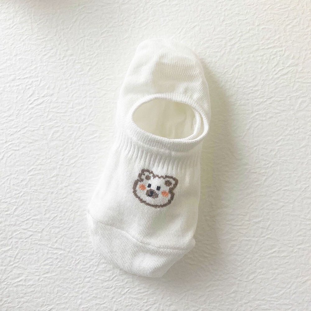 Tất nữ không cổ họa tiết đám mây xinh xắn phong cách hàn quốc co dãn thấm hút mồ hôi