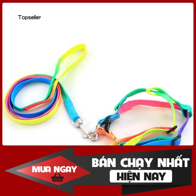 ☄️☄️(ĐỔ BUÔN)DÂY DẮT CHÓ MÈO ĐI DẠO CHẤT LIỆU DÙ TẾT CỰC BỀN!! 0