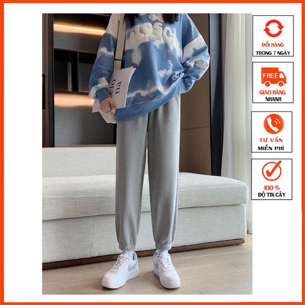 [QUÀ TẶNG KTYTT] Quần Jogger Nữ Chất Nỉ Tổ Ong dày ấm 4 màu m899 | BigBuy360 - bigbuy360.vn