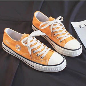 Giày Thể Thao Nữ Hoa Cúc 3 Màu Đen, Trắng, Vàng | BigBuy360 - bigbuy360.vn