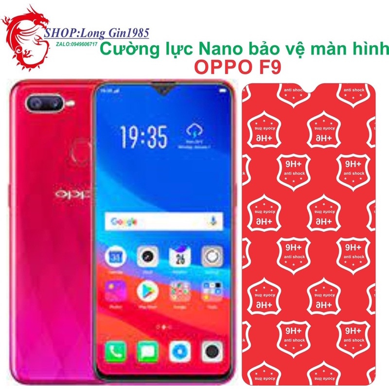 Oppo F9 Cường lực dẻo Nano chống va đập chống trầy xước tốt