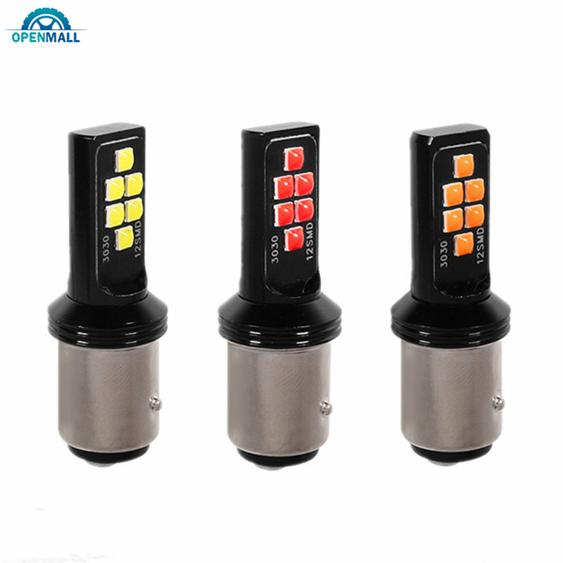 Đèn Led Tín Hiệu Dm T20 1156 1157 12 Led Ba15S 7440 7443 Cho Xe Mô Tô